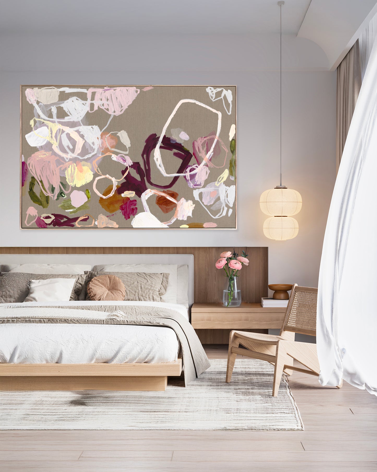 Australian abstract artist | large colourful print | modern art | Perth artist