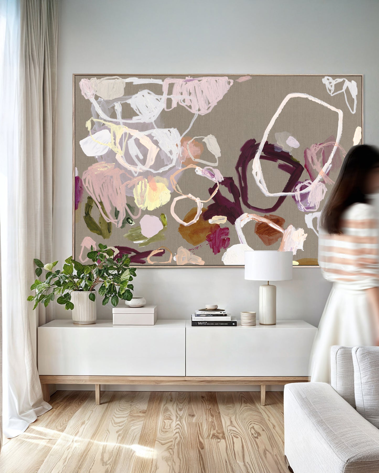 Australian abstract artist | large colourful print | modern art | Perth artist