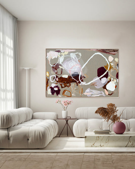 Australian abstract artist | large colourful painting | modern art | Perth artist