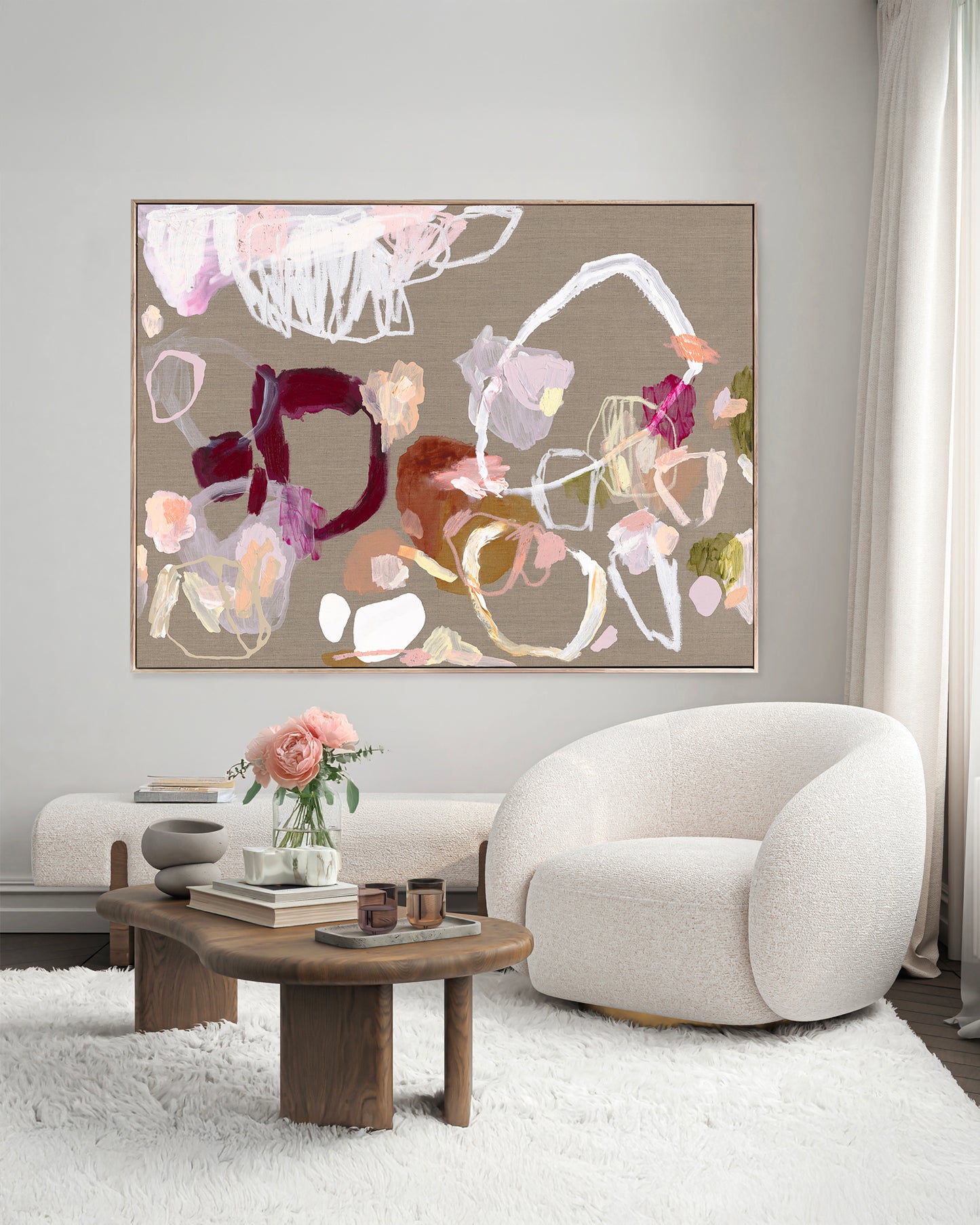 Australian abstract artist | large colourful print | modern art | Perth artist