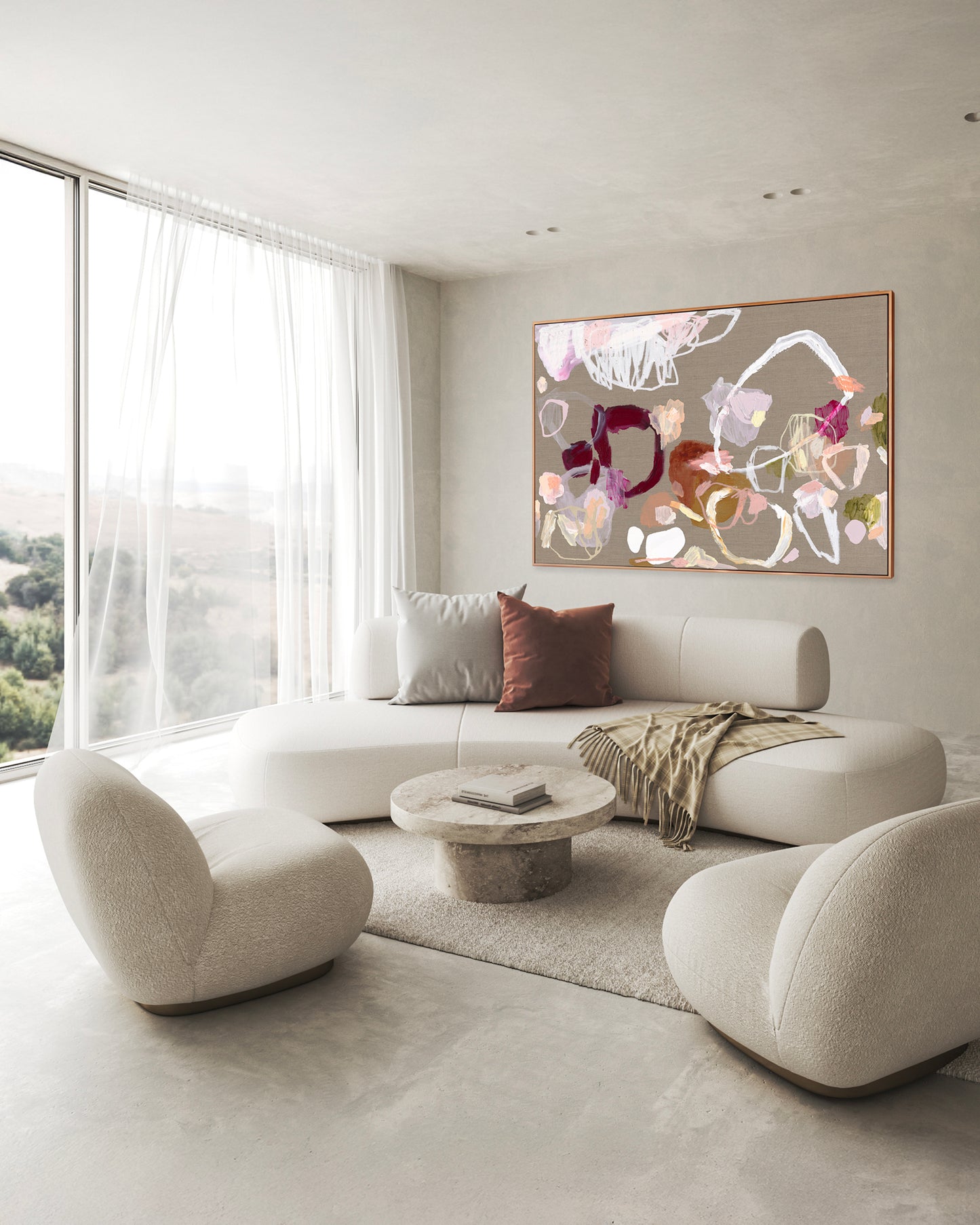 Australian abstract artist | large colourful print | modern art | Perth artist