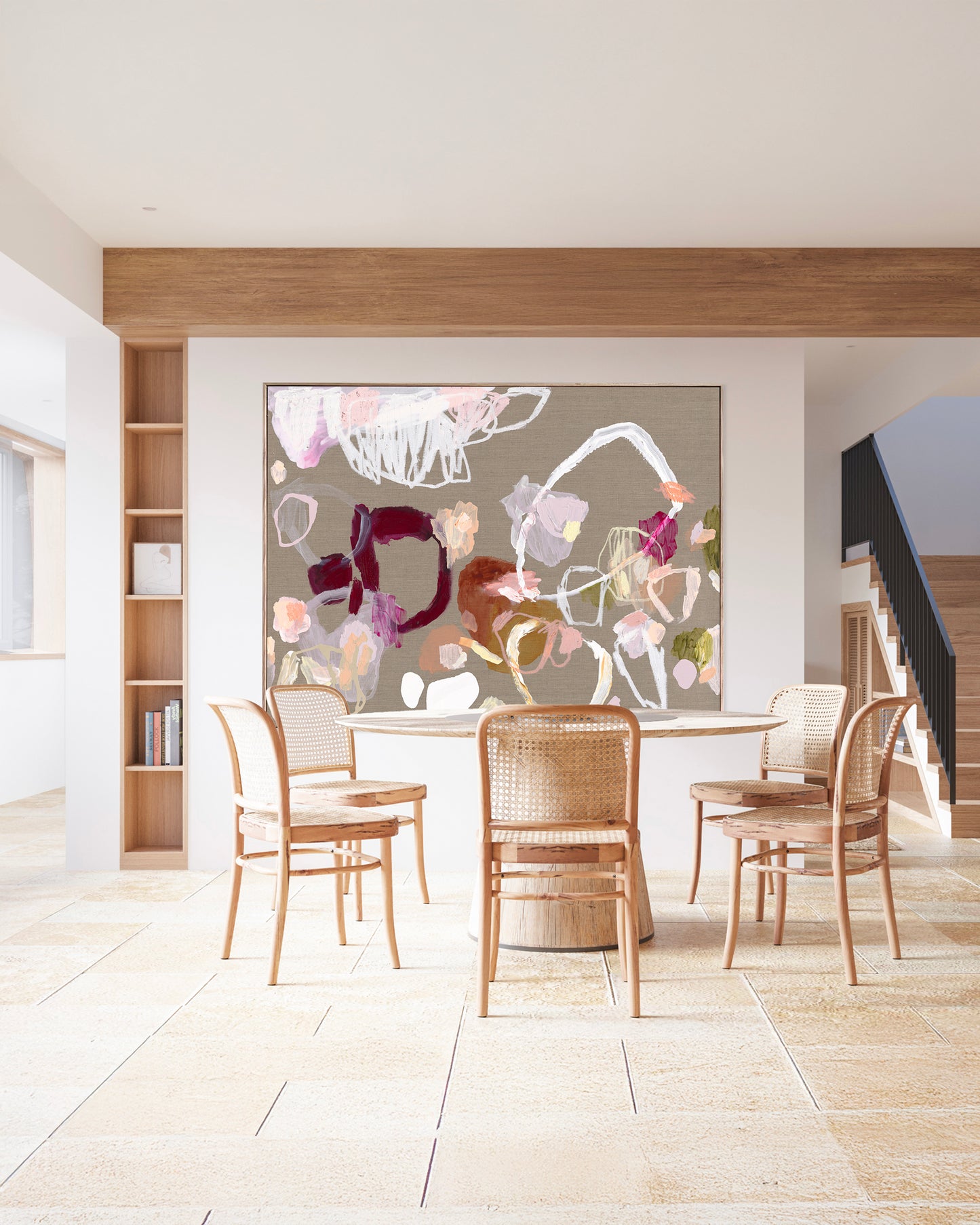 Australian abstract artist | large colourful print | modern art | Perth artist