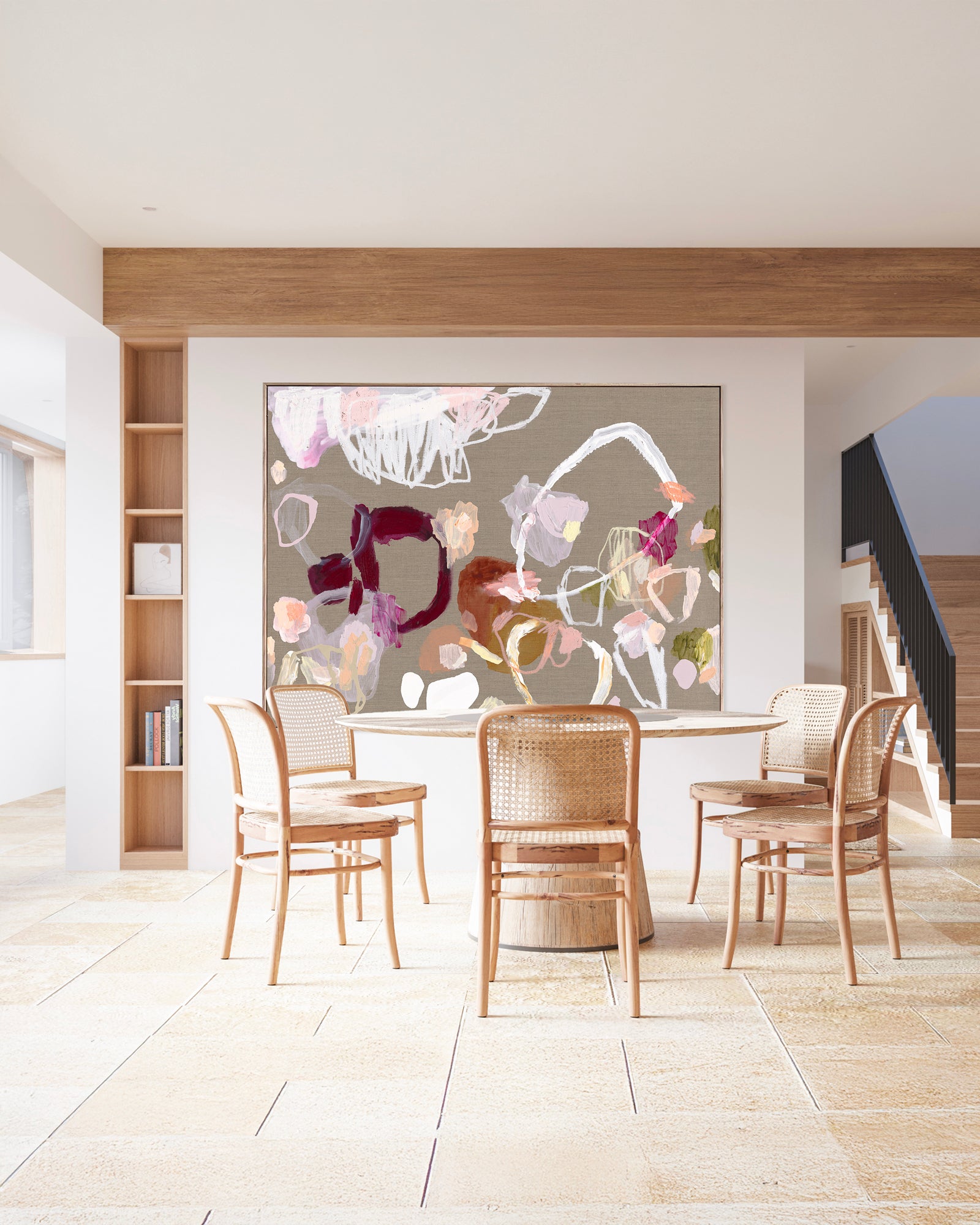 Australian abstract artist | large colourful print | modern art | Perth artist