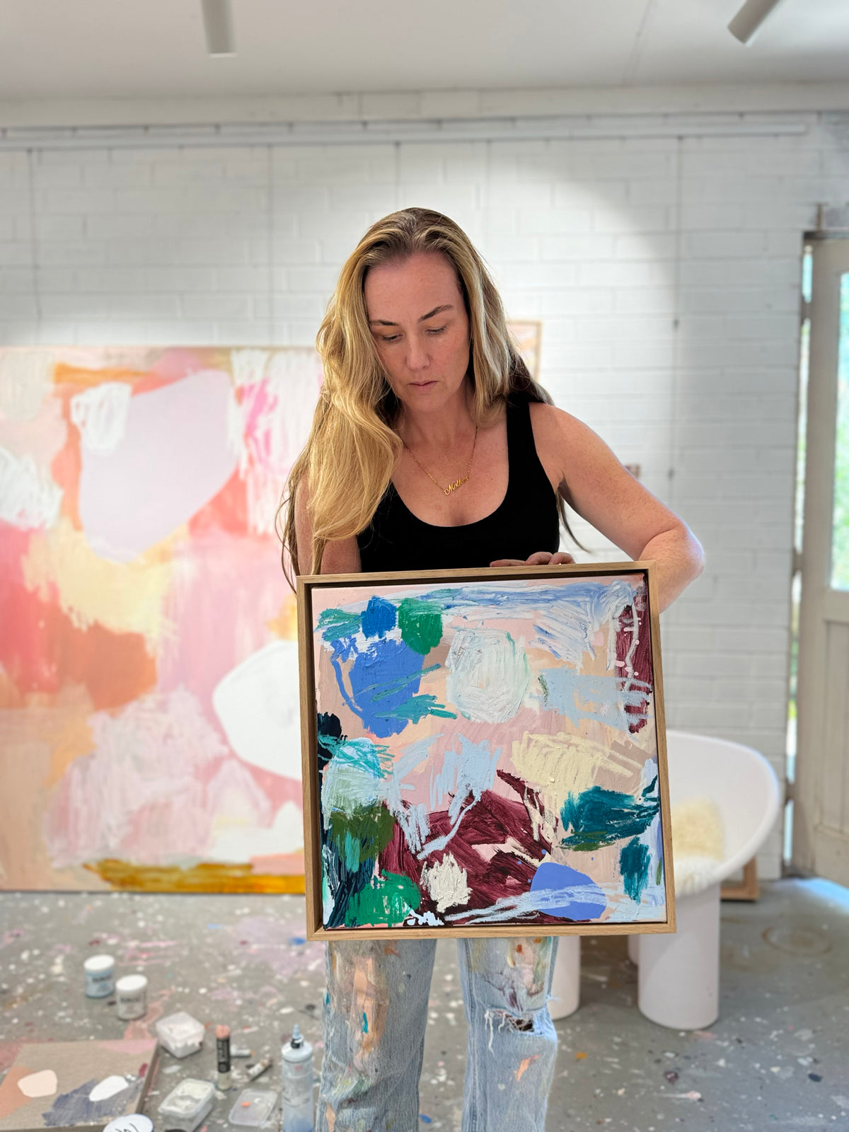Australian abstract artist | mini abstract painting | modern art | Perth artist