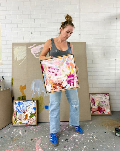 Australian abstract artist | mini abstract painting | modern art | Perth artist