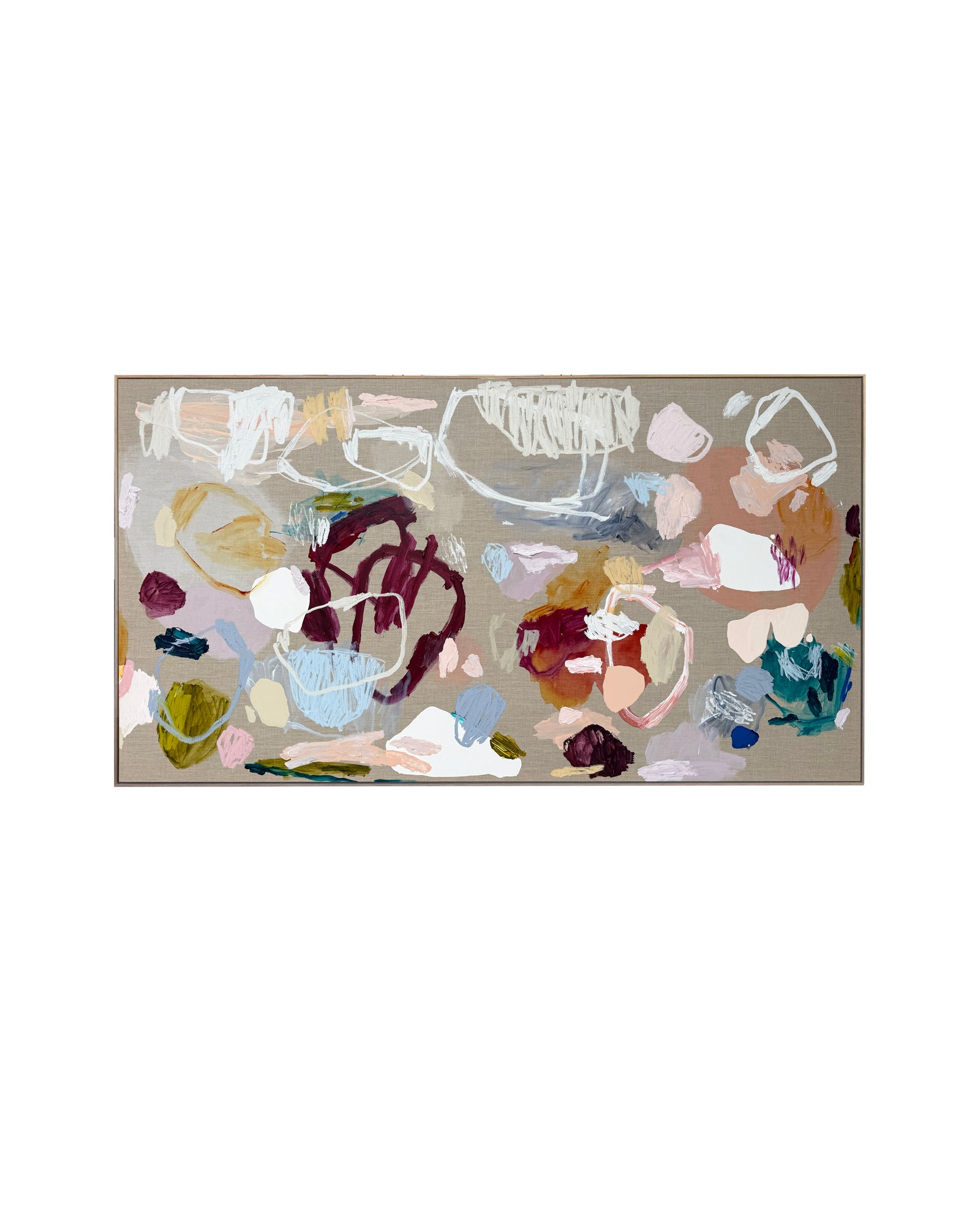 Australian abstract artist | large colourful painting | modern art | Perth artist