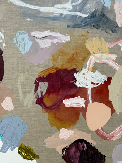 Australian abstract artist | large colourful painting | modern art | Perth artist