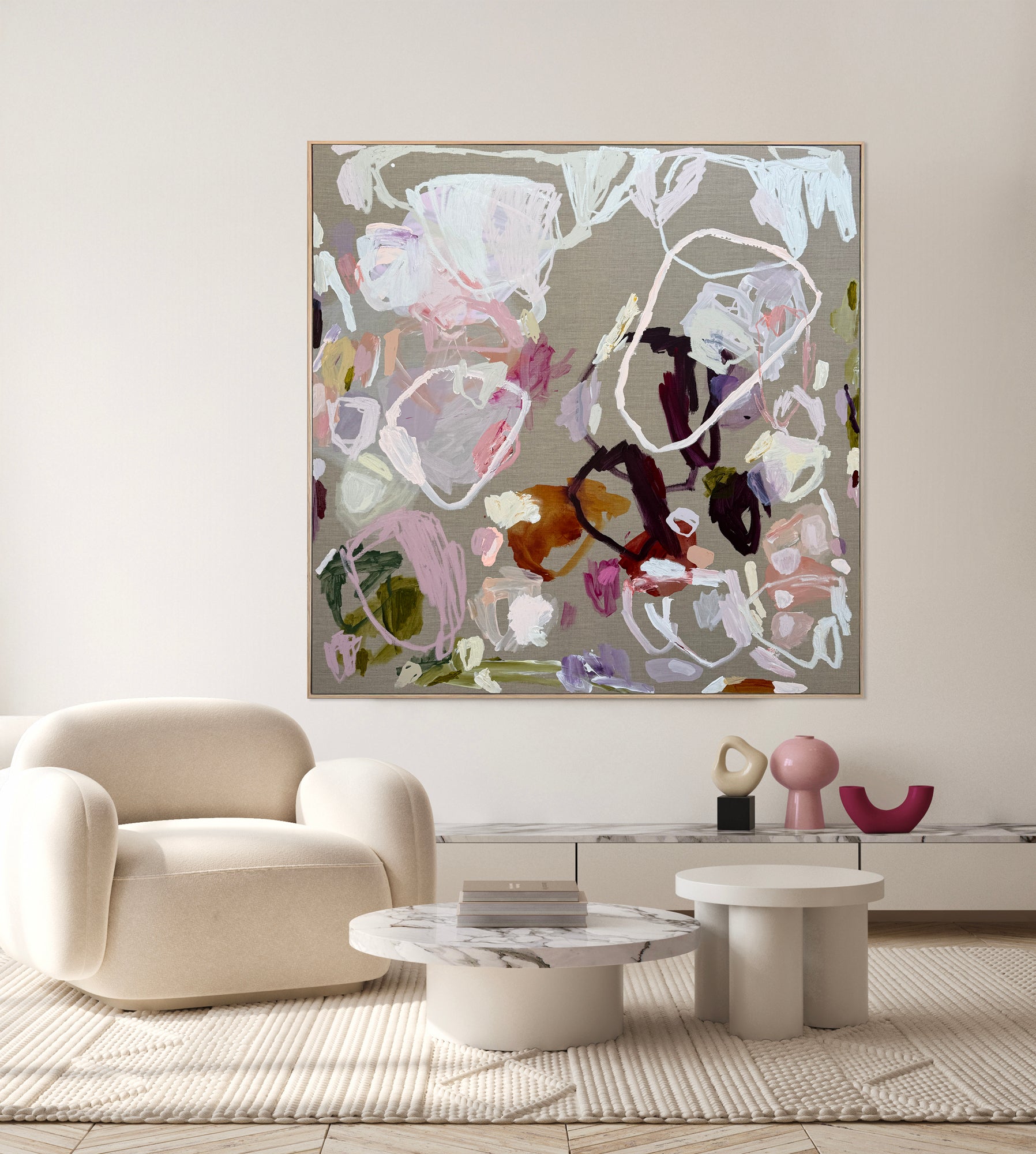Western Australian artist | large colourful painting | modern art | Perth artist
