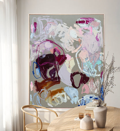 Western Australian artist | large colourful painting | modern art | Perth artist