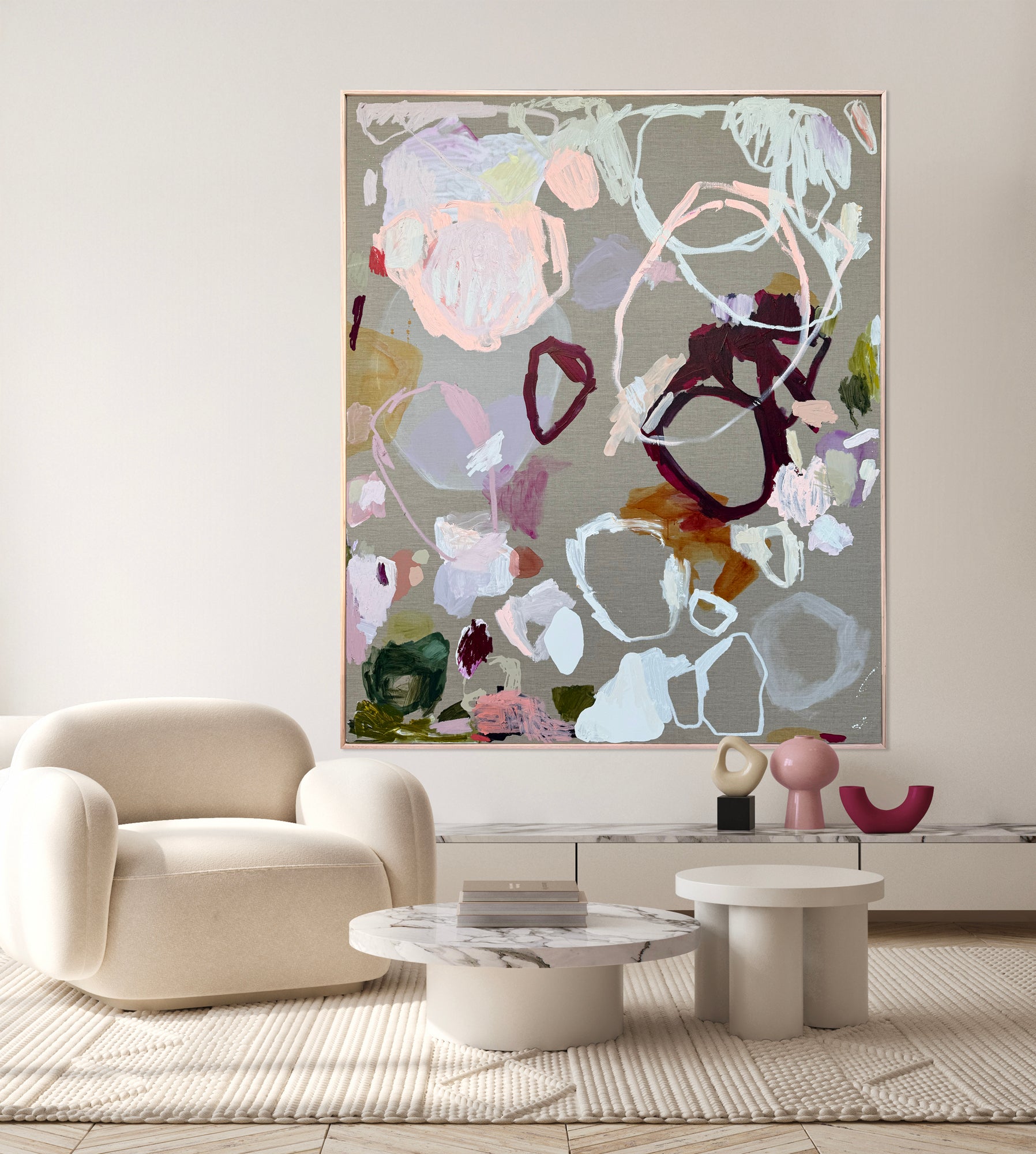 Western Australian artist | large colourful painting | modern art | Perth artist