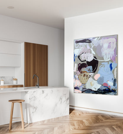 Western Australian artist | large colourful painting | modern art | Perth artist