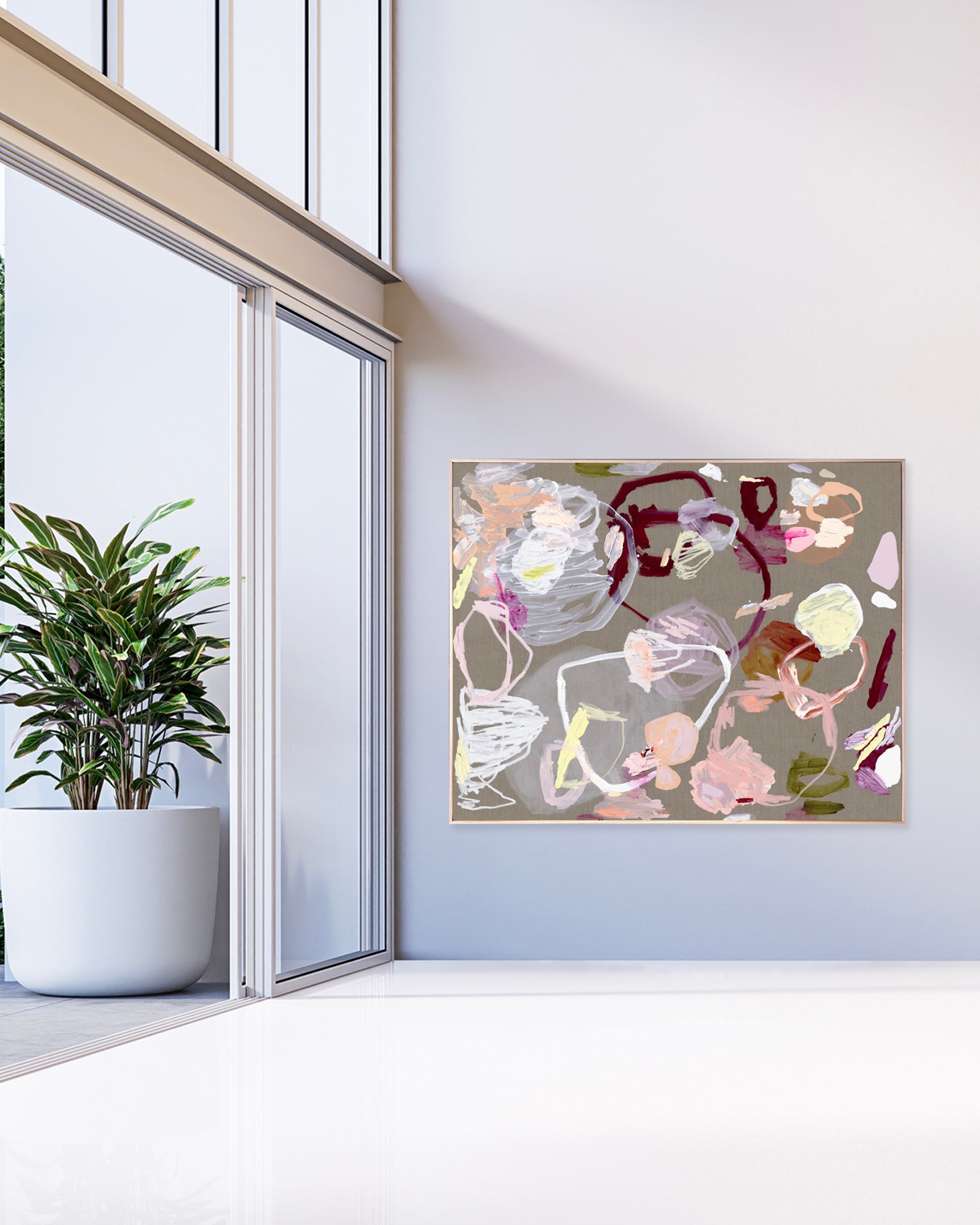 Australian abstract artist | large colourful print | modern art | Perth artist