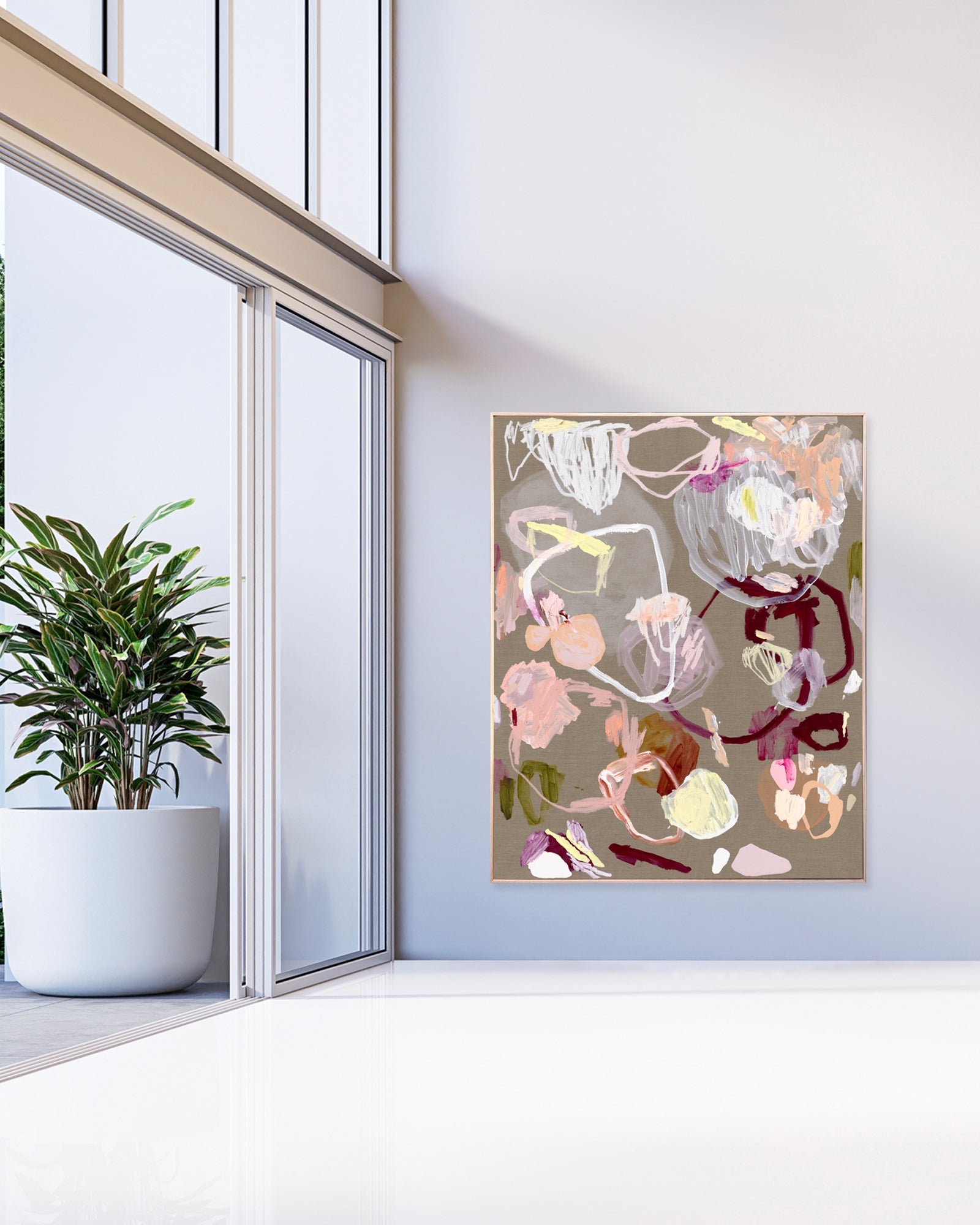 Australian abstract artist | large colourful print | modern art | Perth artist