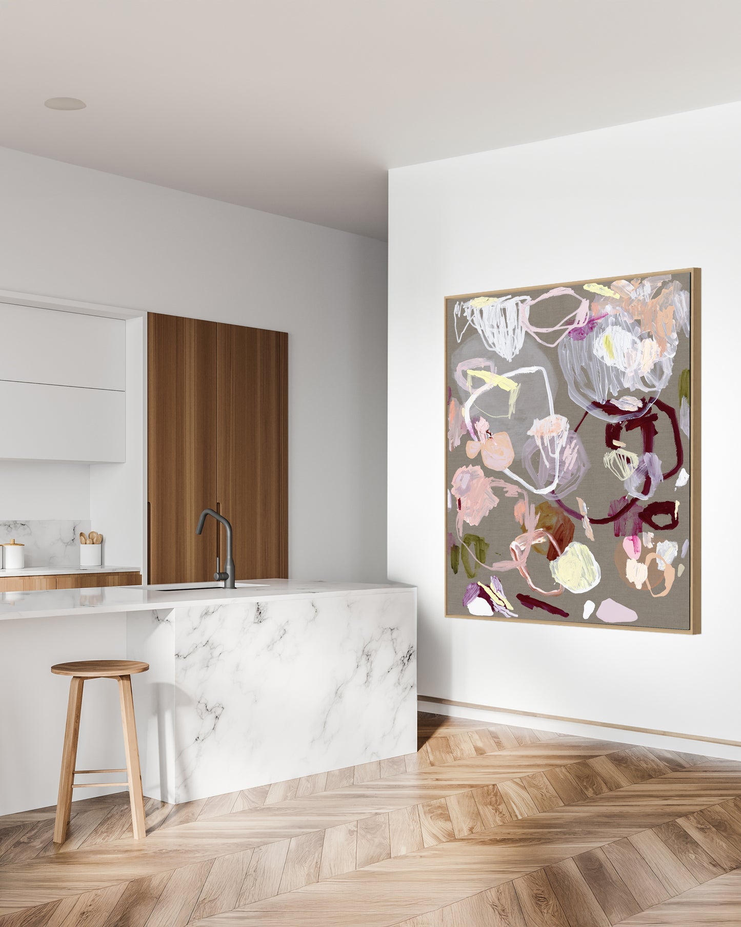 Australian abstract artist | large colourful print | modern art | Perth artist