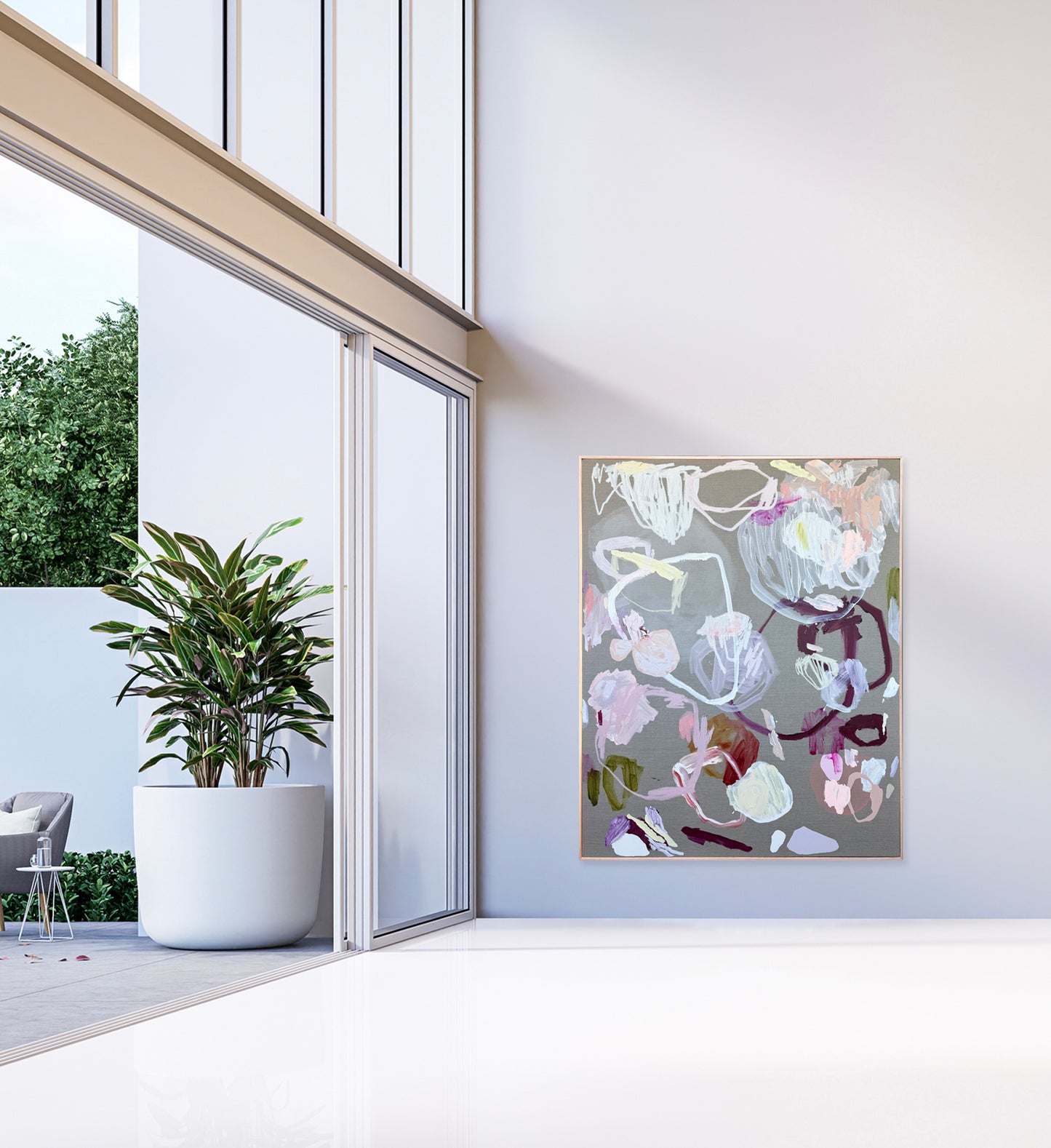 Western Australian artist | large colourful painting | modern art | Perth artist