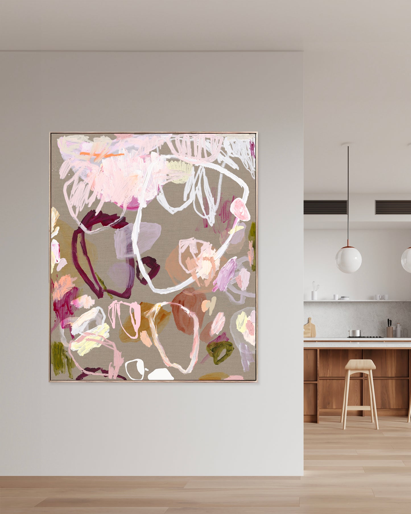 Australian abstract artist | large colourful print | modern art | Perth artist