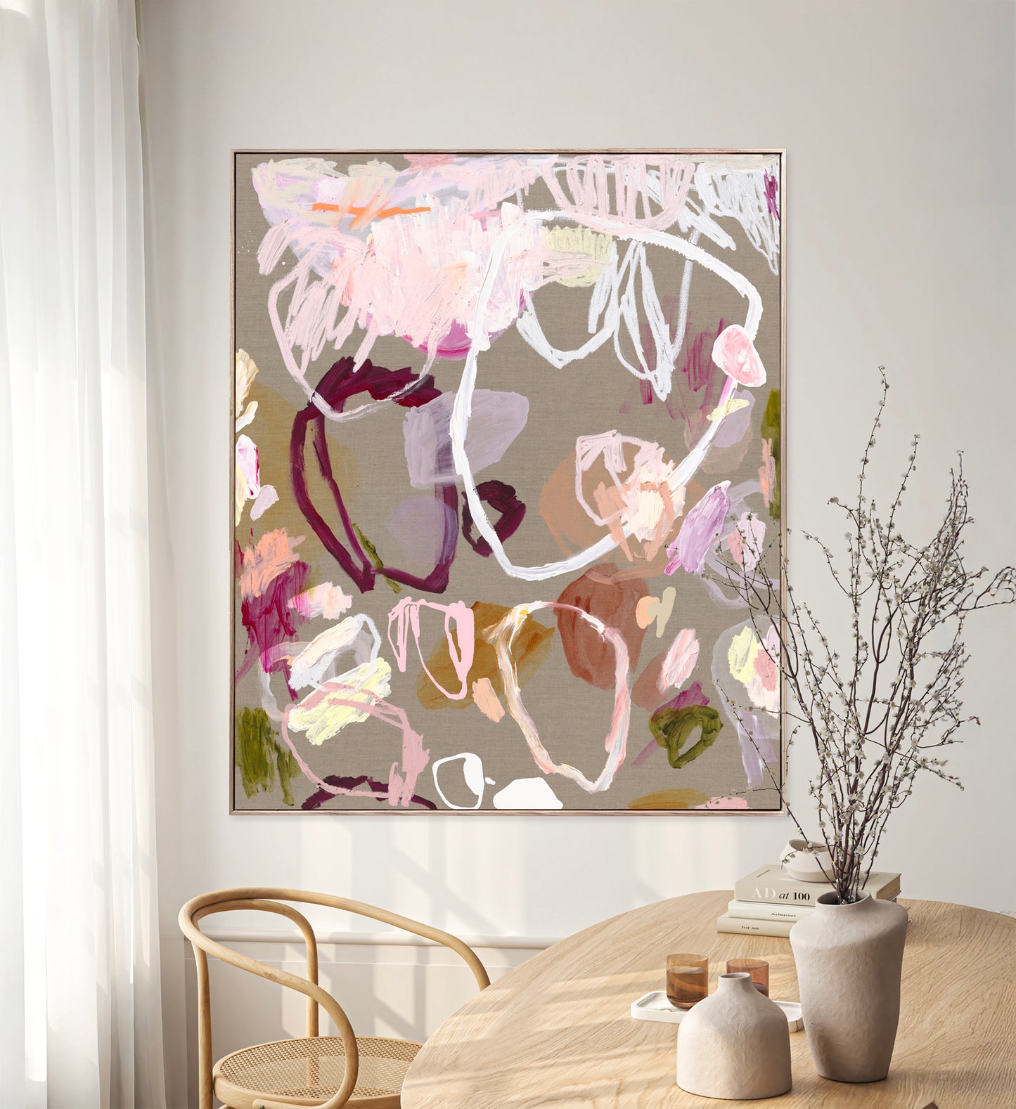 Australian abstract artist | large colourful painting | modern art | Perth artist