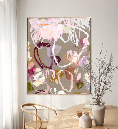 Australian abstract artist | large colourful painting | modern art | Perth artist