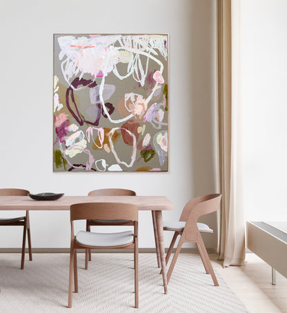 Australian abstract artist | large colourful painting | modern art | Perth artist