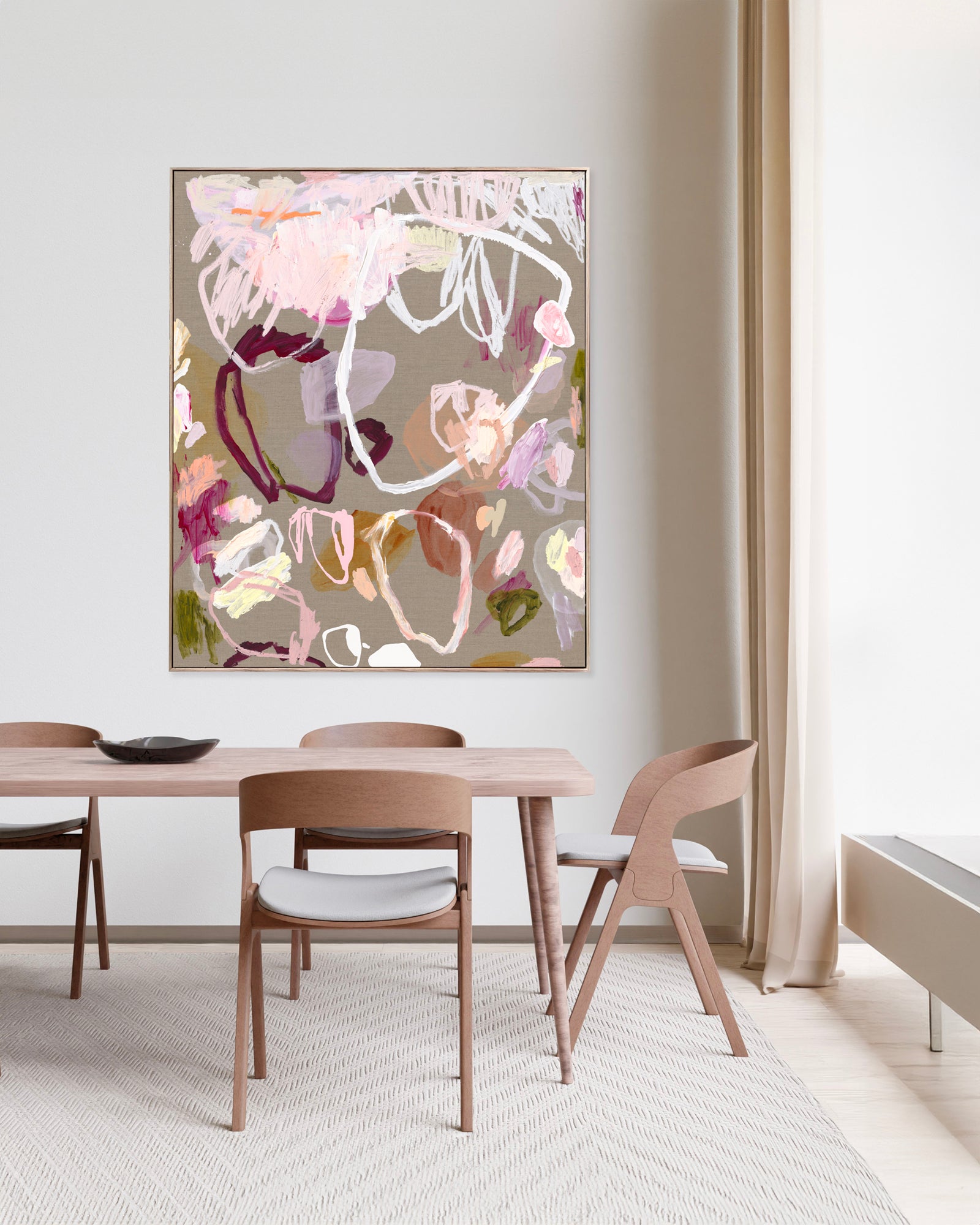 Australian abstract artist | large colourful painting | modern art | Perth artist