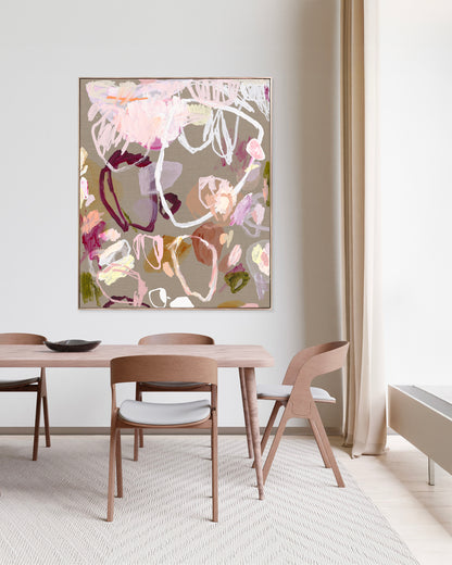 Australian abstract artist | large colourful painting | modern art | Perth artist