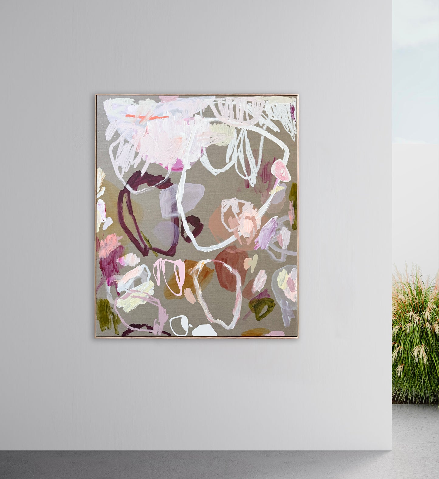 Australian abstract artist | large colourful painting | modern art | Perth artist