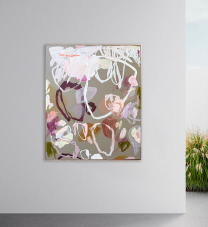 Australian abstract artist | large colourful painting | modern art | Perth artist