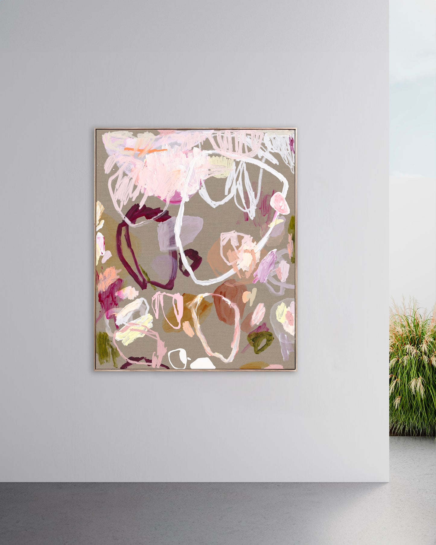 Australian abstract artist | large colourful painting | modern art | Perth artist