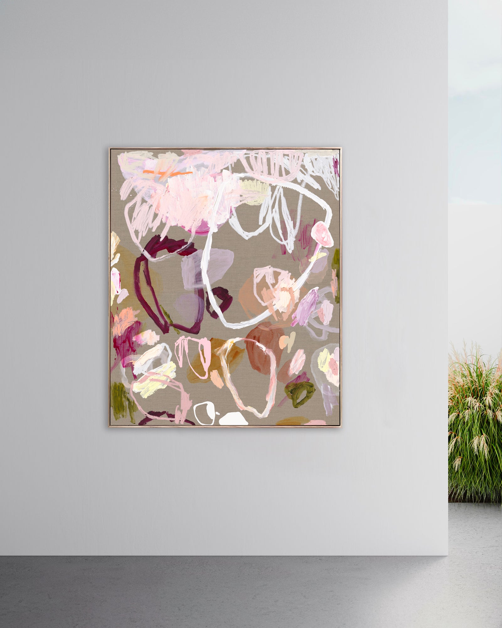 Australian abstract artist | large colourful painting | modern art | Perth artist