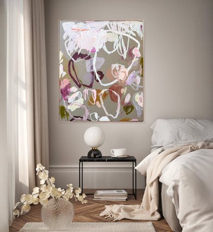 Australian abstract artist | large colourful painting | modern art | Perth artist