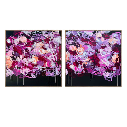 Chance Meeting at Midnight Diptych