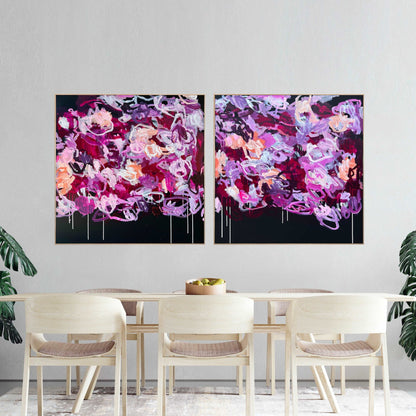 Chance Meeting at Midnight Diptych