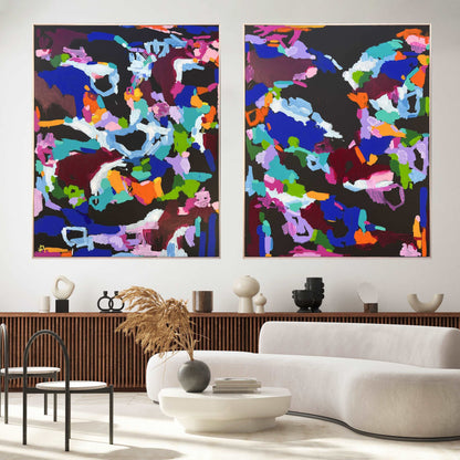 Western Australian artist | large colourful painting | modern art | Perth artist