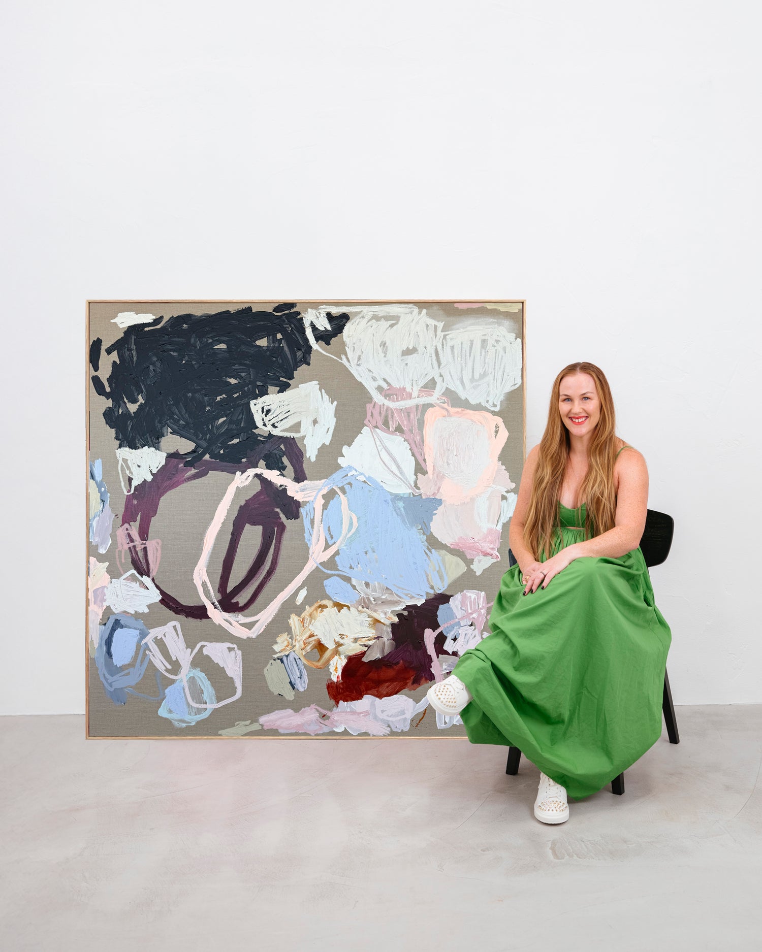 Western Australian artist | large colourful painting | modern art | Perth artist