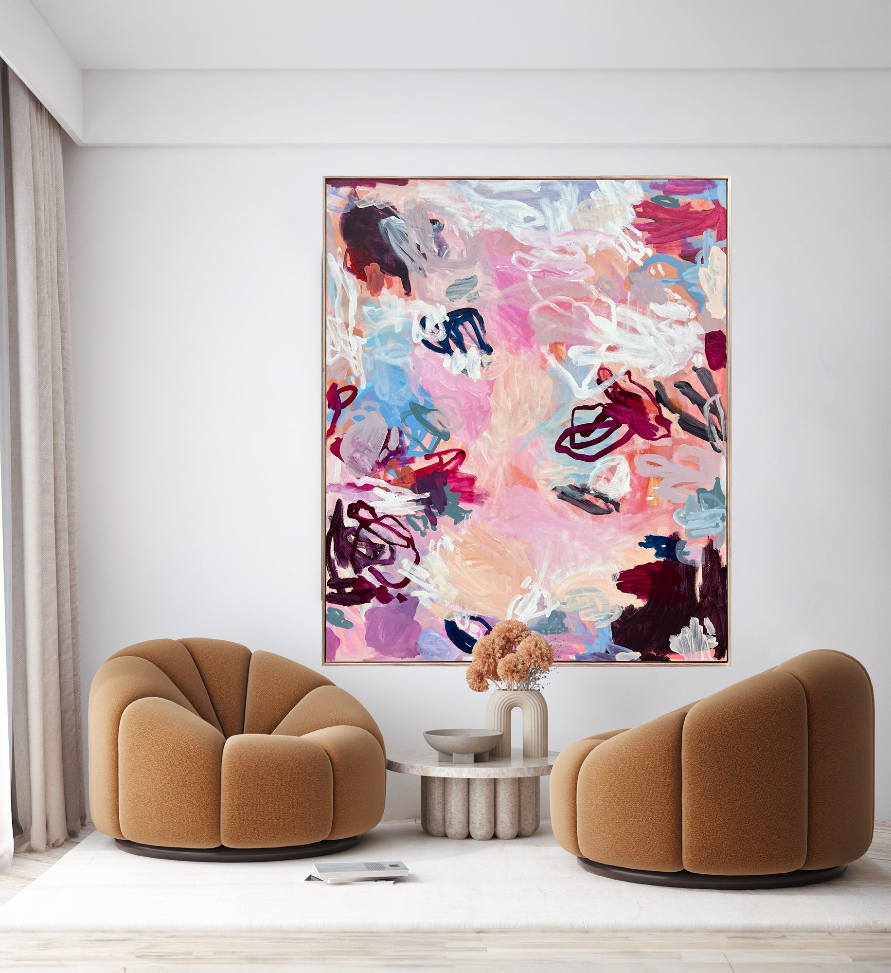 Australian abstract artist | large colourful print | modern art | Perth artist