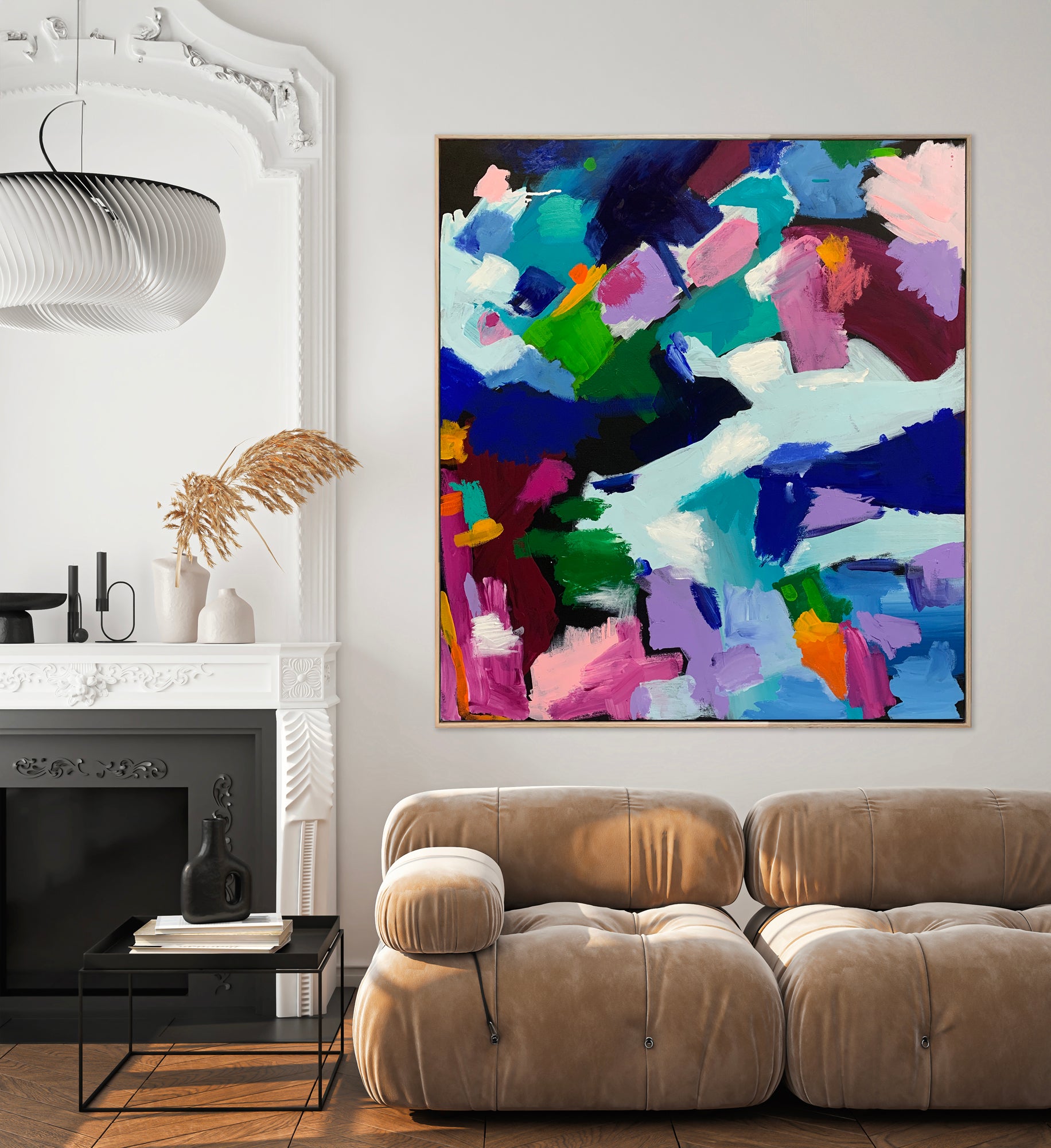 Australian abstract artist | large colourful print | modern art | Perth artist