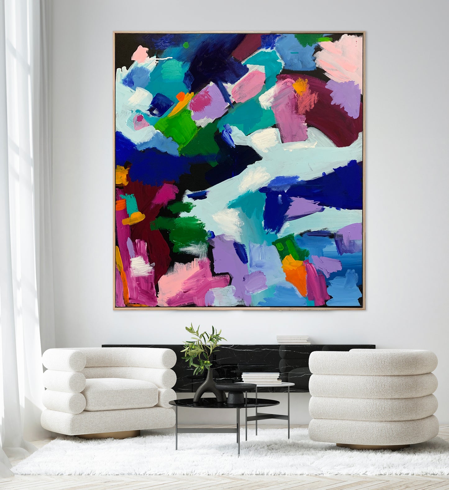 Australian abstract artist | large colourful print | modern art | Perth artist