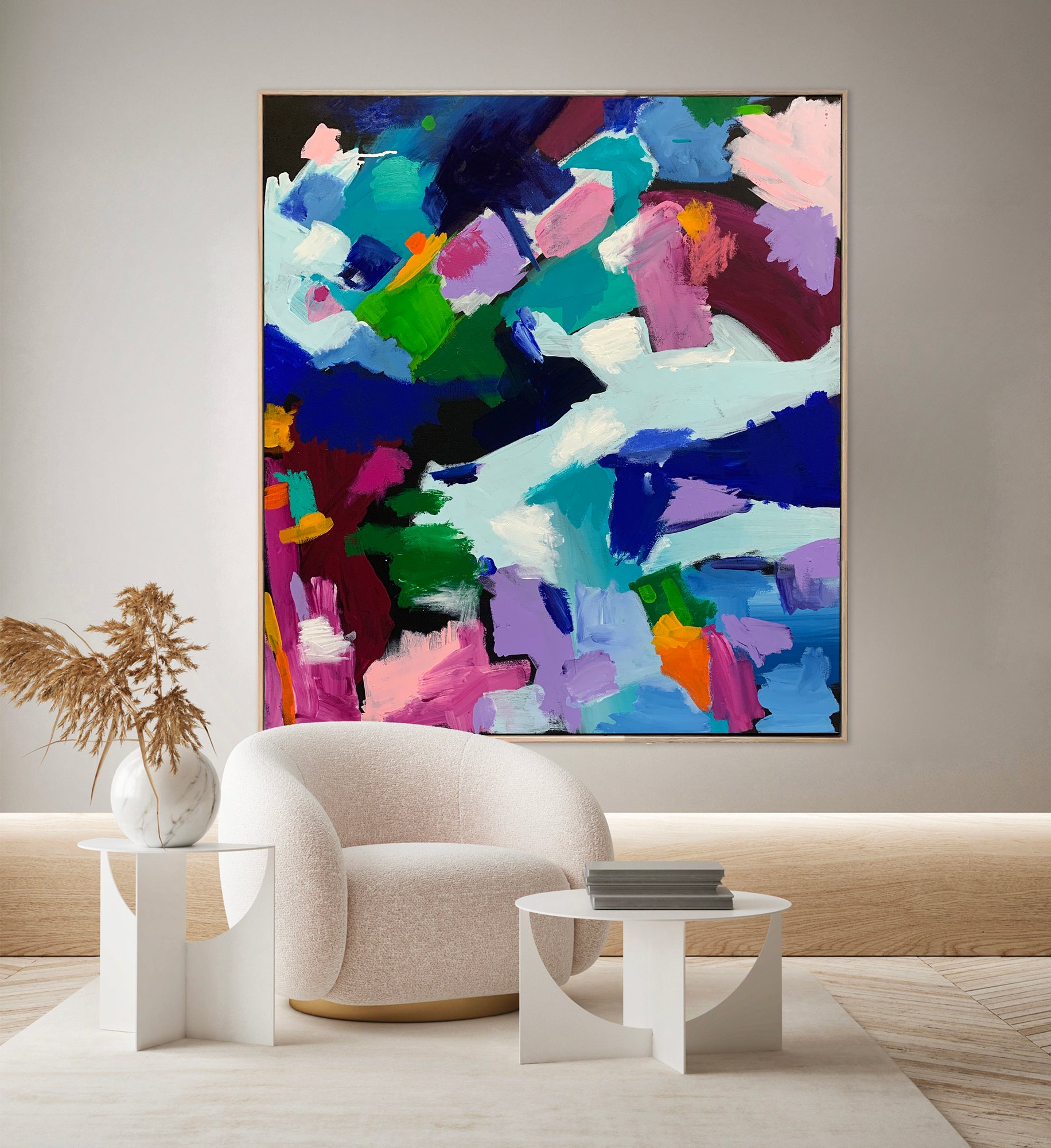 Australian abstract artist | large colourful print | modern art | Perth artist