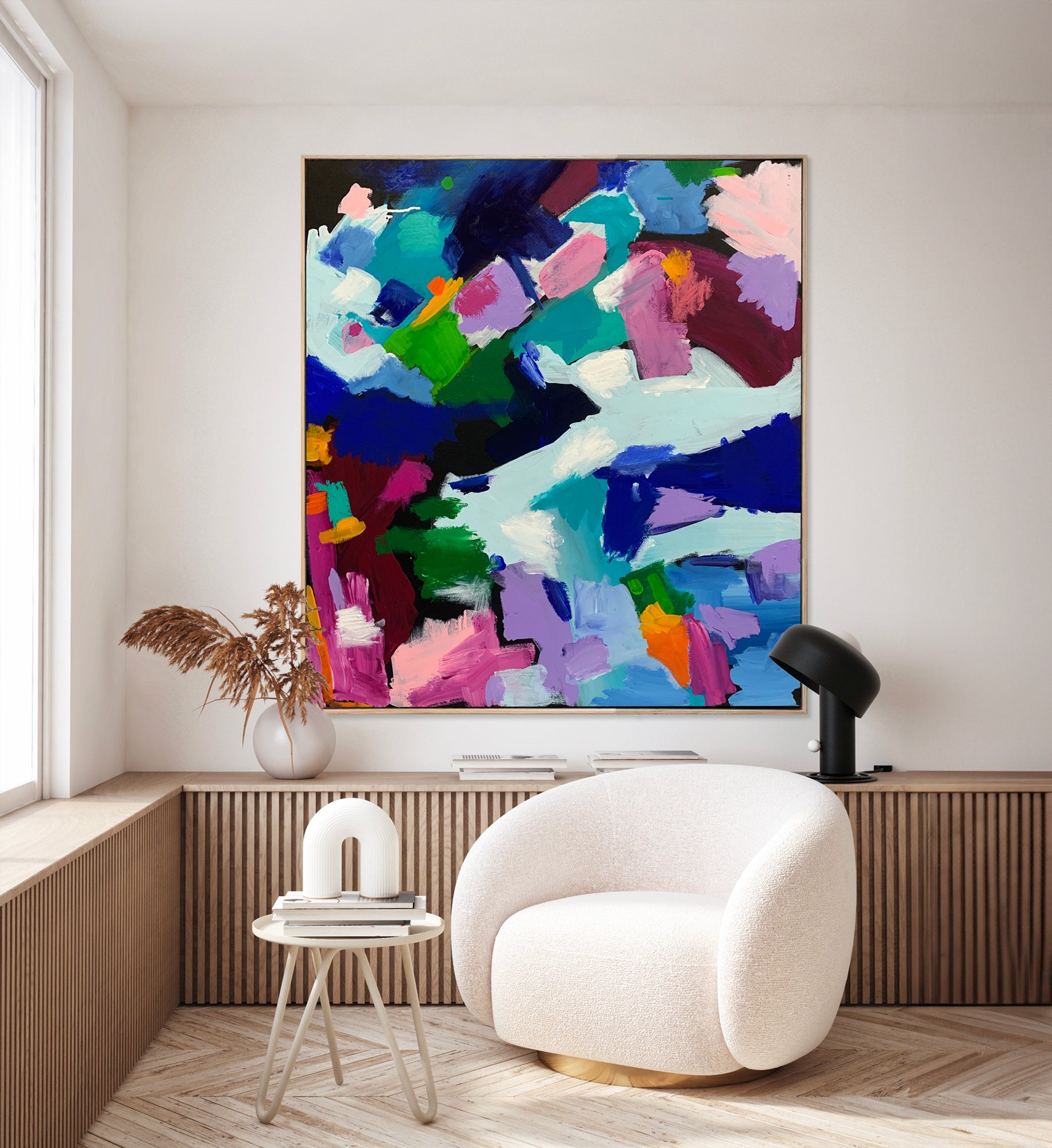 Australian abstract artist | large colourful print | modern art | Perth artist