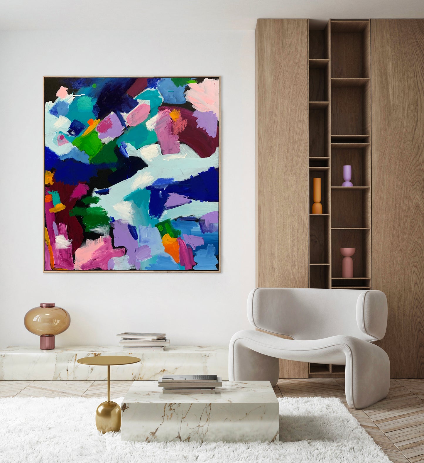 Australian abstract artist | large colourful print | modern art | Perth artist