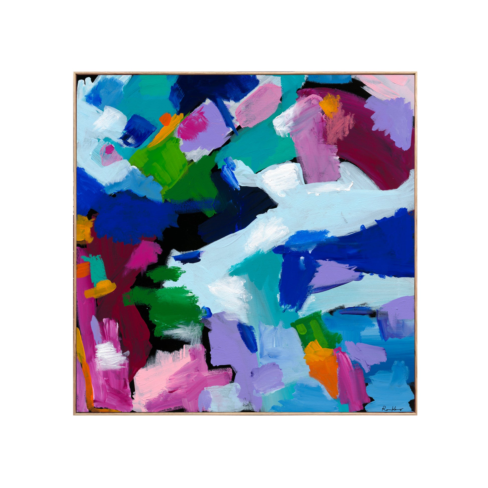 Australian abstract artist | large colourful print | modern art | Perth artist