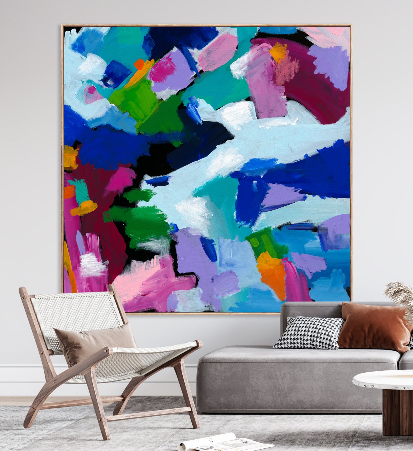 Australian abstract artist | large colourful print | modern art | Perth artist