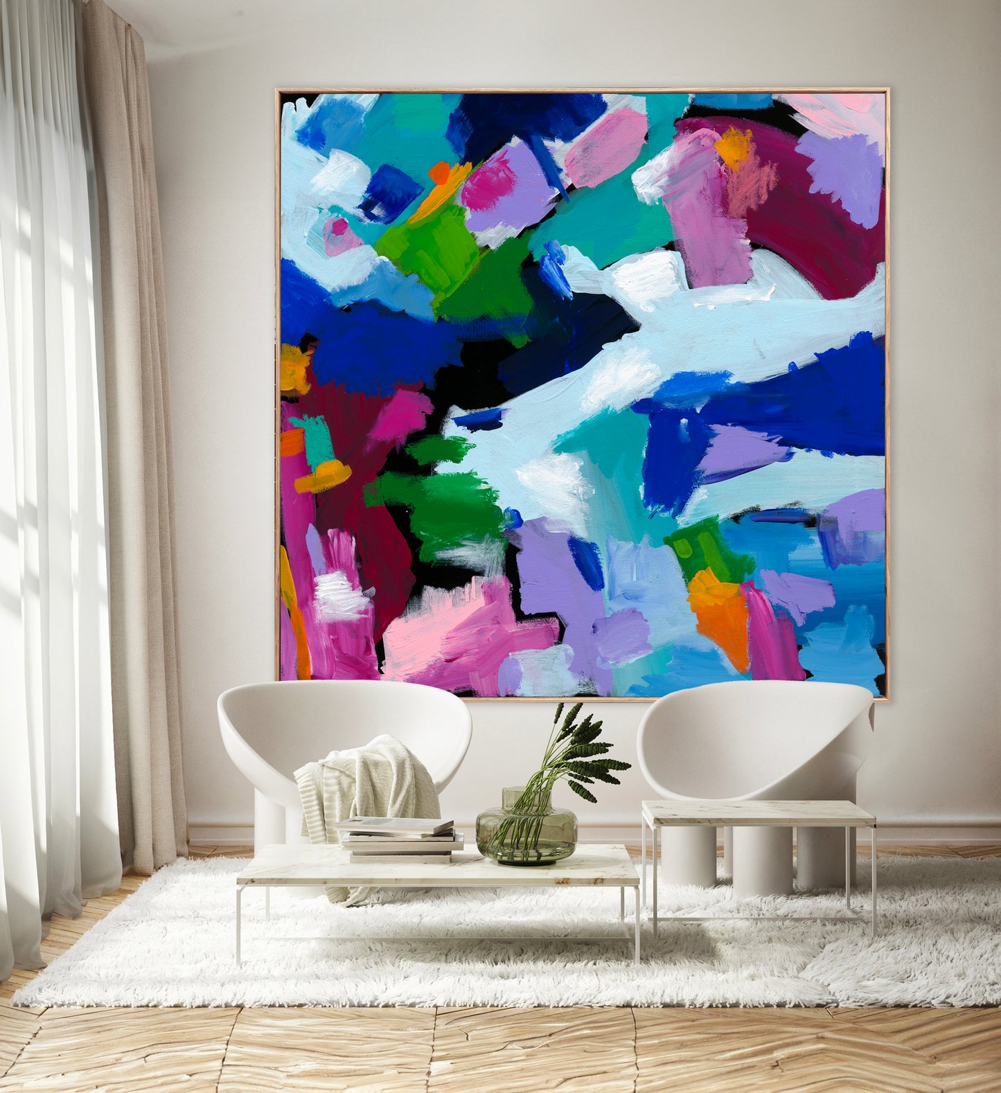 Australian abstract artist | large colourful print | modern art | Perth artist