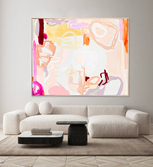 Australian abstract artist | large colourful print | modern art | Perth artist