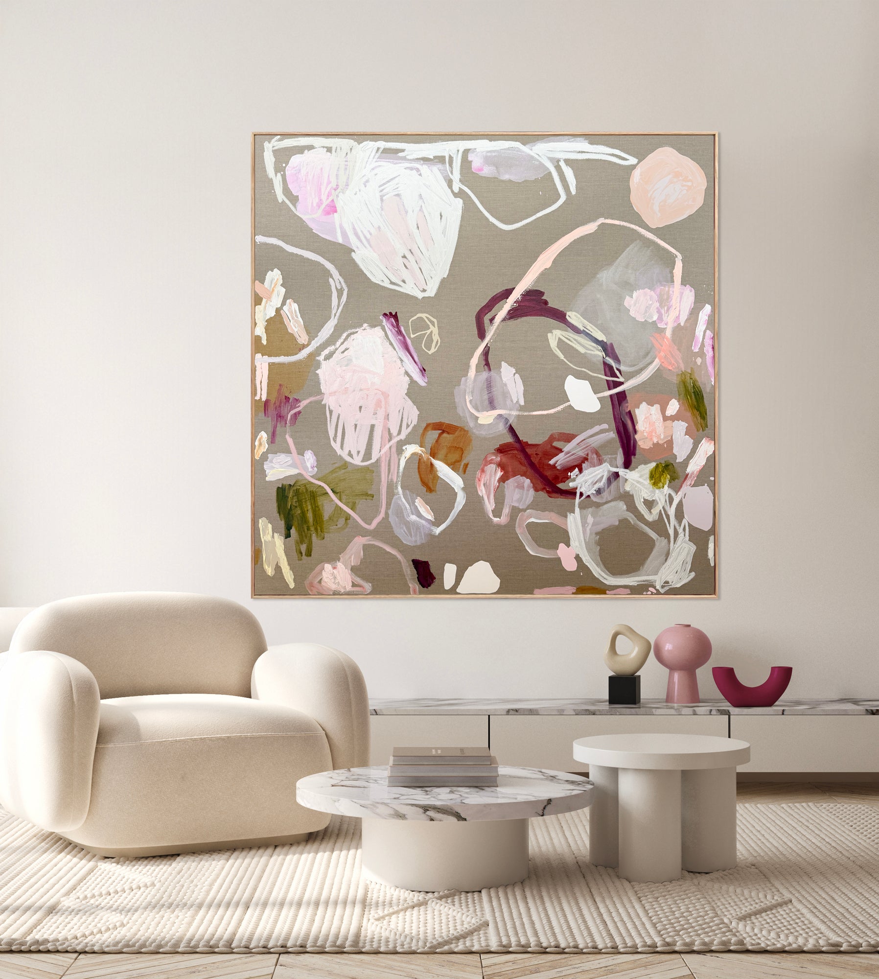 Western Australian artist | large colourful painting | modern art | Perth artist