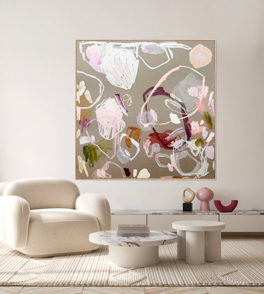 Western Australian artist | large colourful painting | modern art | Perth artist