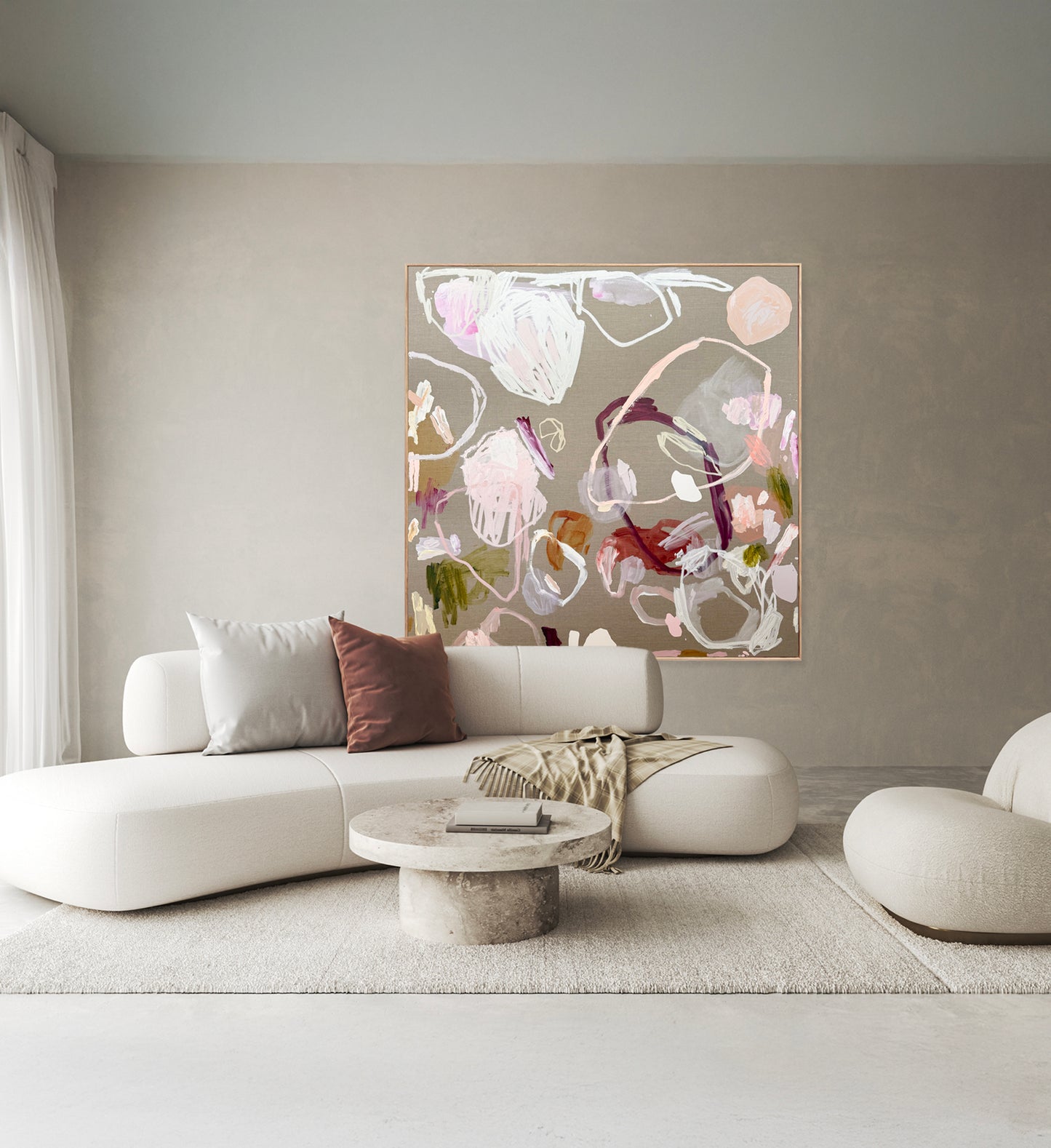 Western Australian artist | large colourful painting | modern art | Perth artist