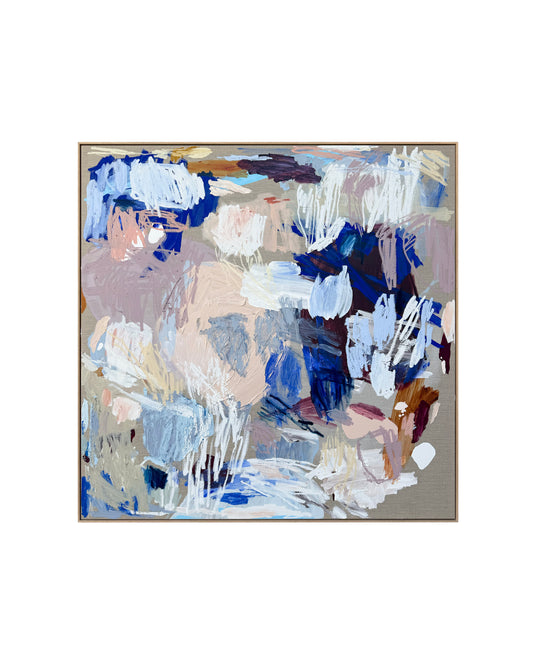 Australian abstract artist | large blue painting | modern art | Perth artist