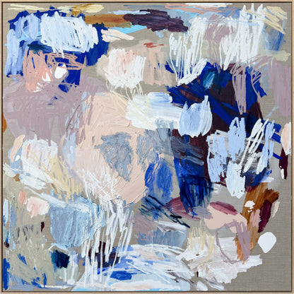 Australian abstract artist | large blue painting | modern art | Perth artist