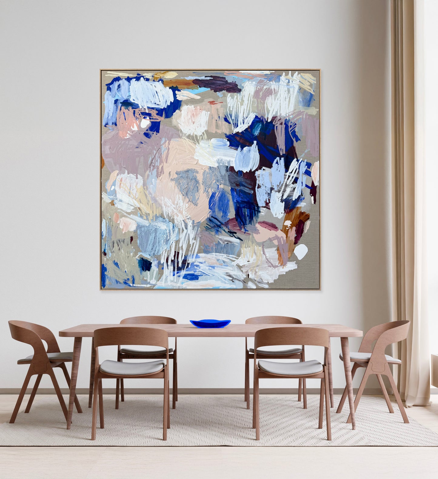 Australian abstract artist | large blue painting | modern art | Perth artist